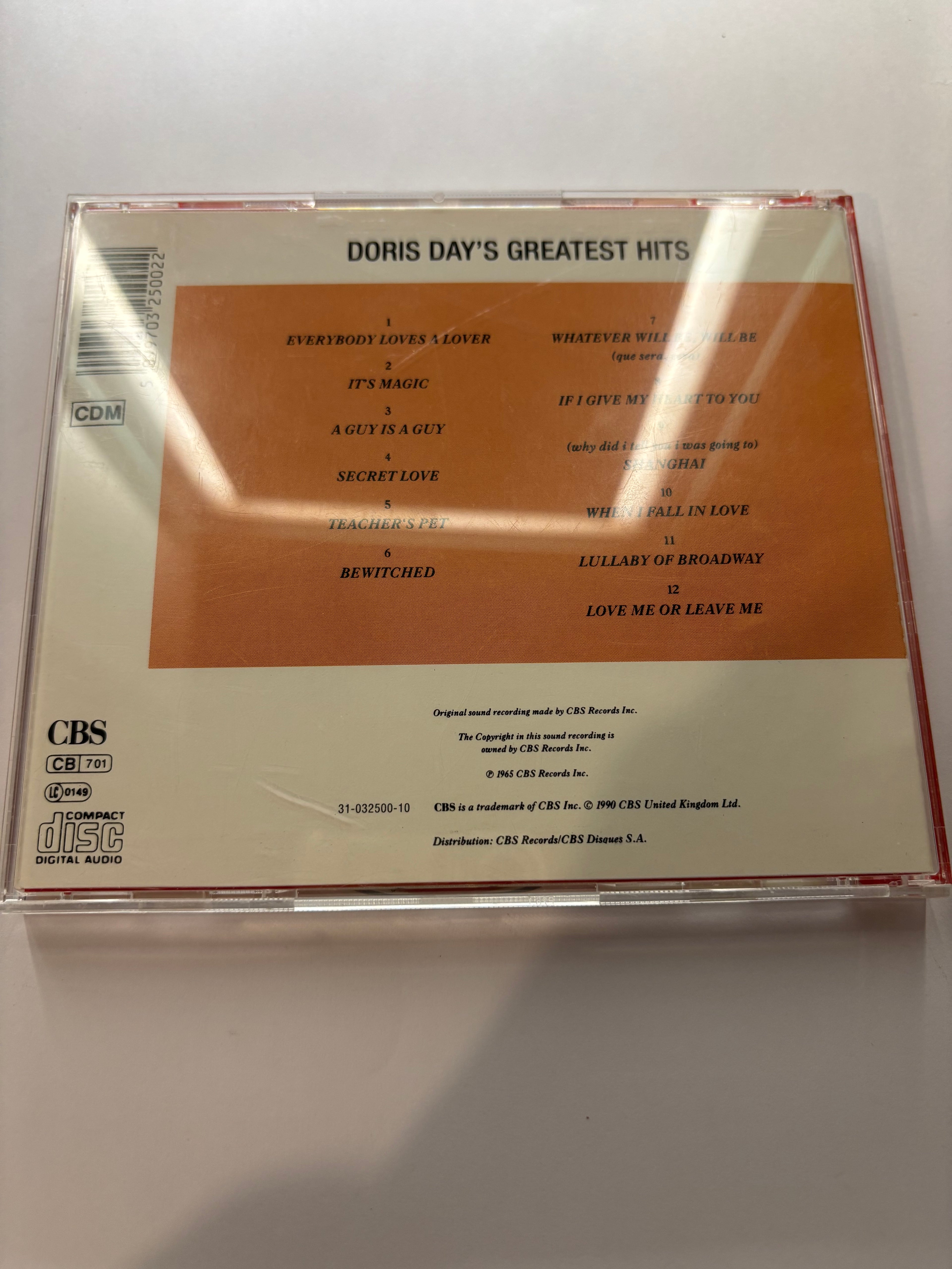 Doris Day Greatest Hits CD