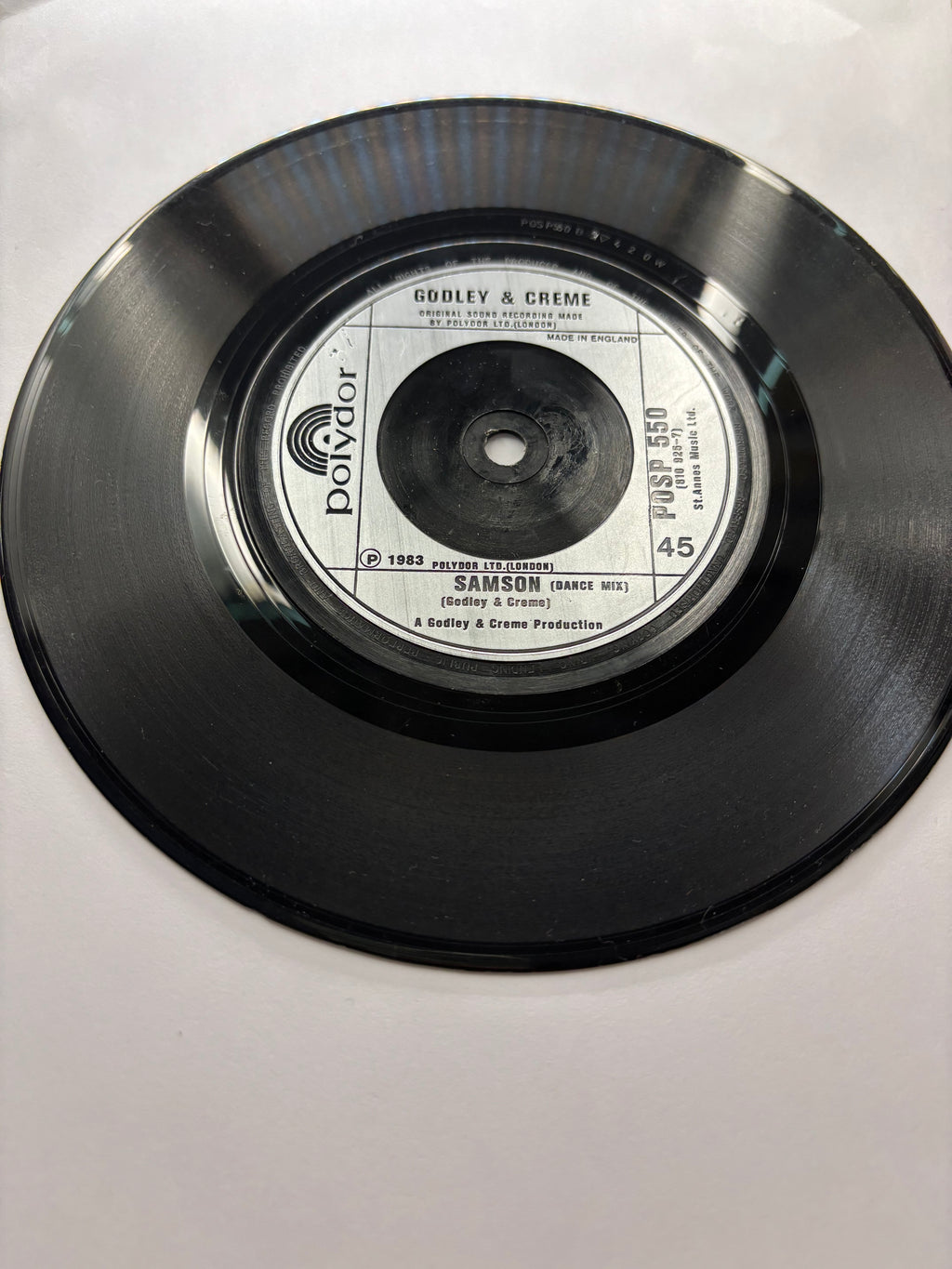 Godley & Creme- Samson 7’’ Vinyl Single 1983