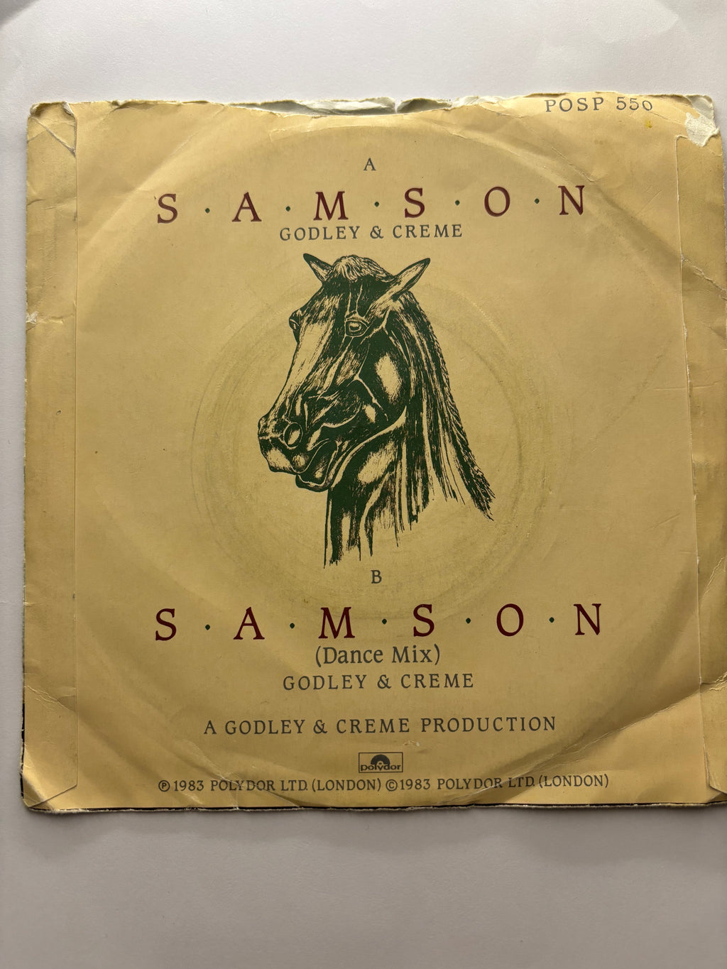 Godley & Creme- Samson 7’’ Vinyl Single 1983