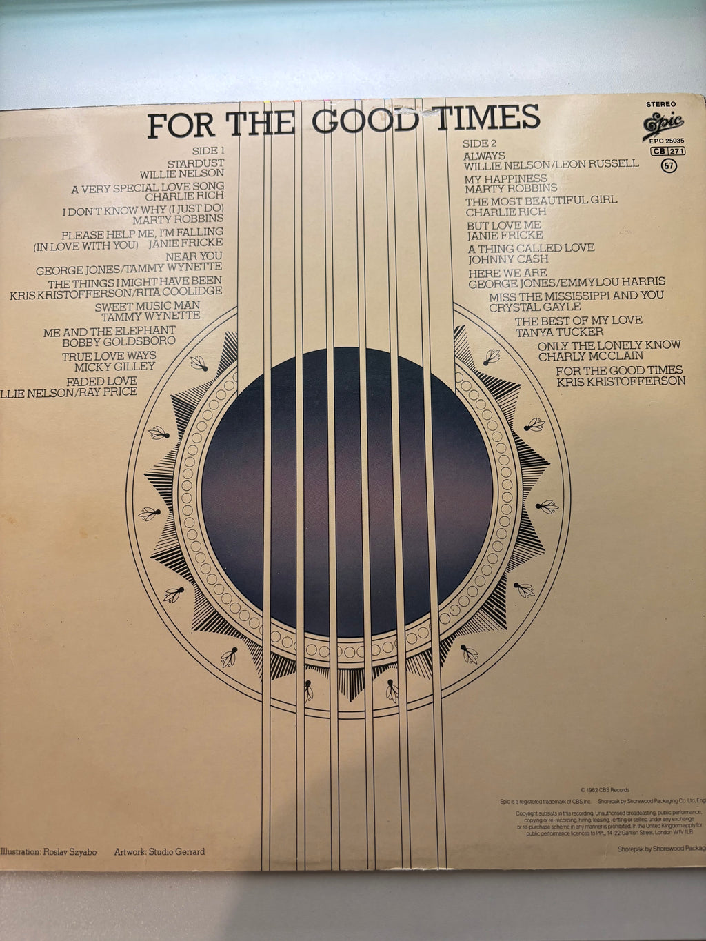 For the Good Times 1982 vinyl album