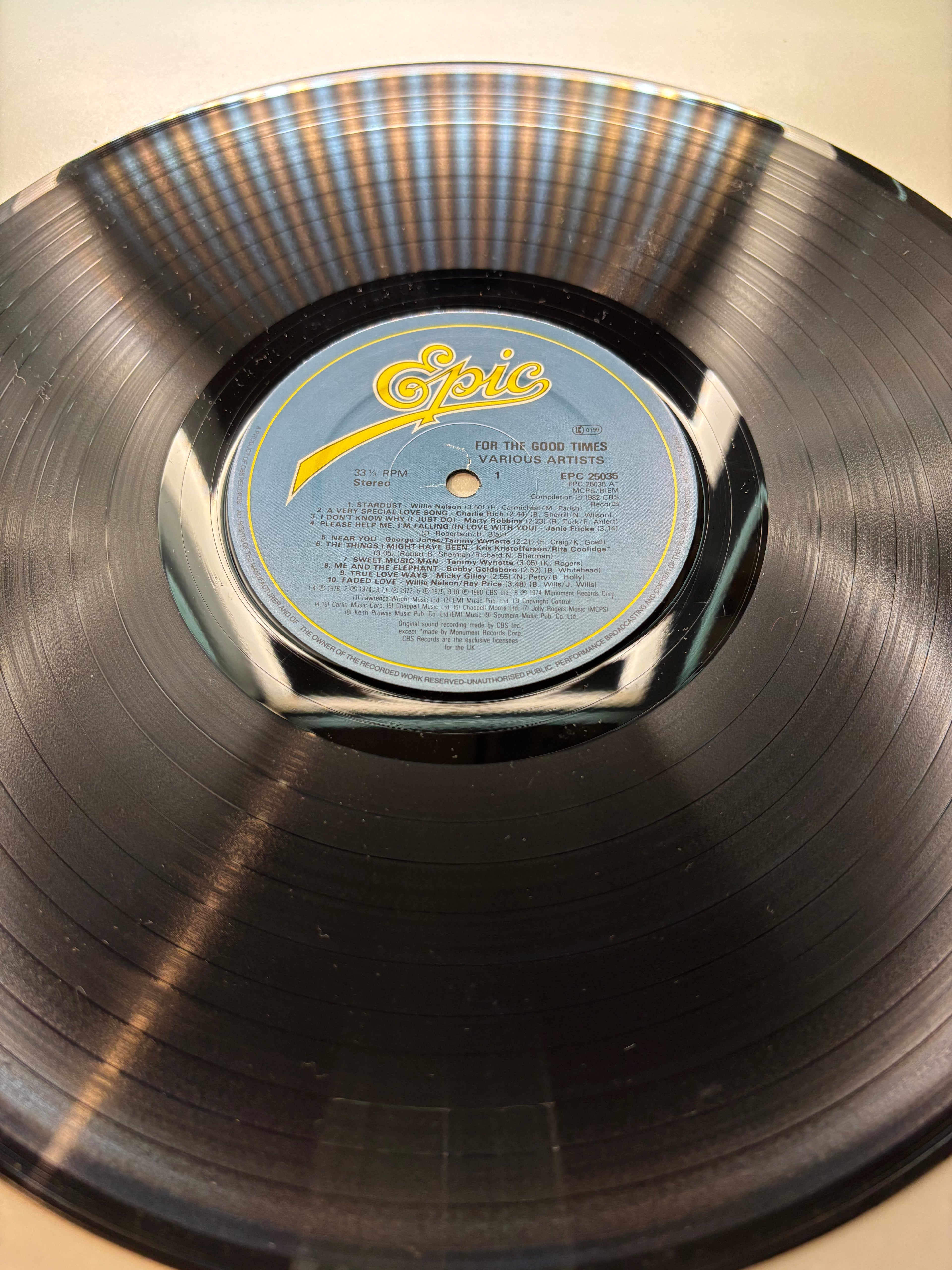 For the Good Times 1982 vinyl album