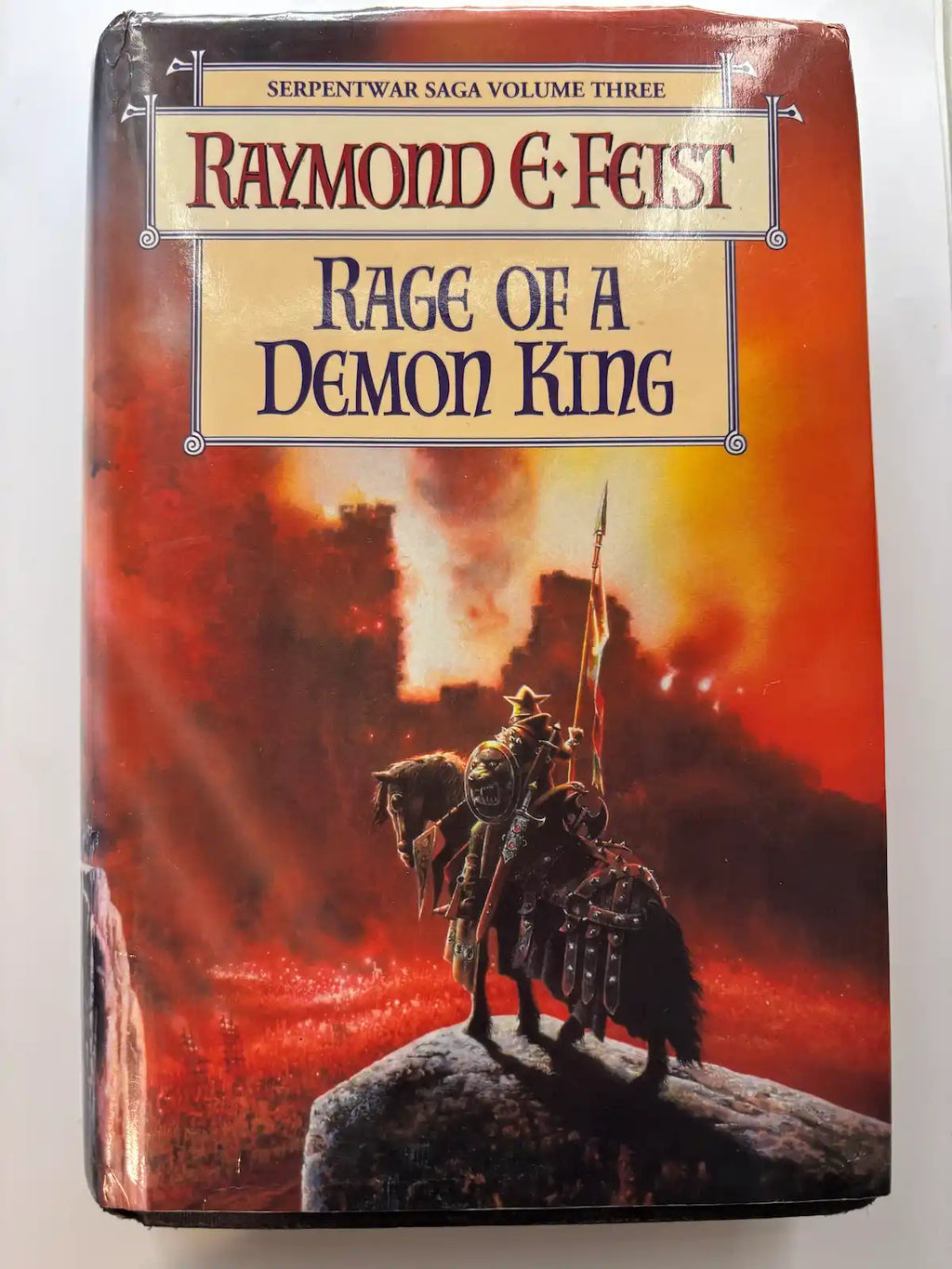 Rage of a Demon King by Raymond E. Feist fantasy book front cover UK