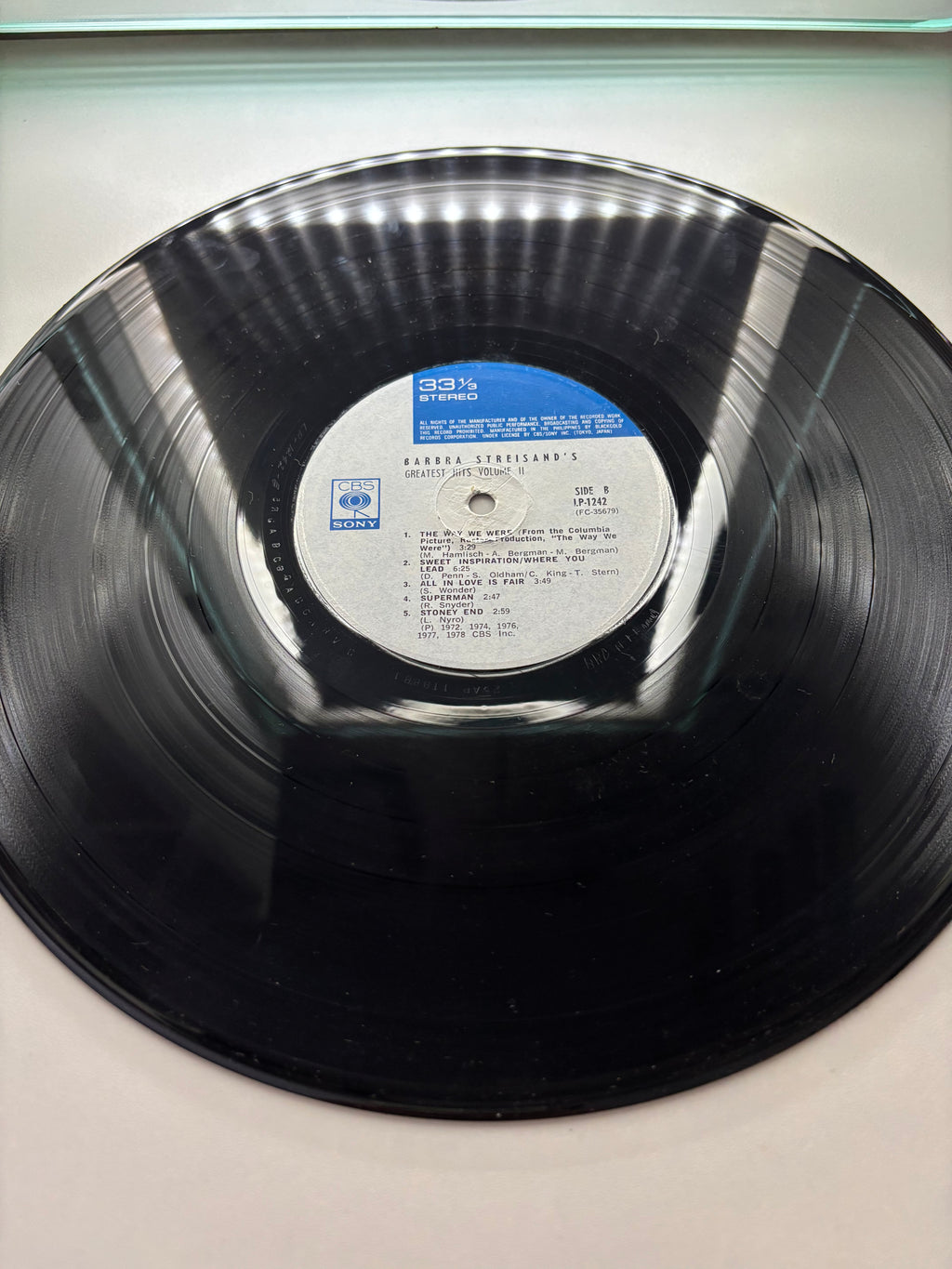 Barbara Streisand’s Greatest Hits Volume 2 Vinyl Album