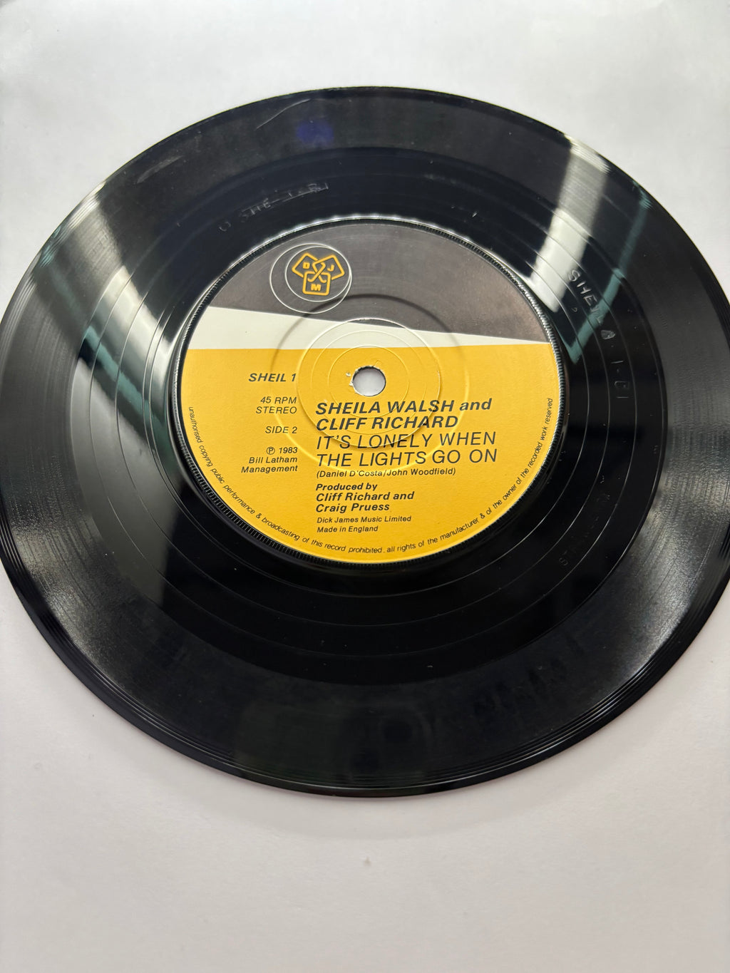 Shelia Walsh & Cliff Richard- Drifting 7’’ Vinyl Single 1983