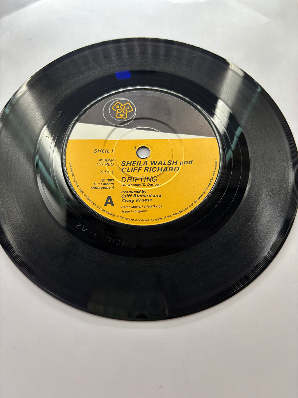 Shelia Walsh & Cliff Richard- Drifting 7’’ Vinyl Single 1983