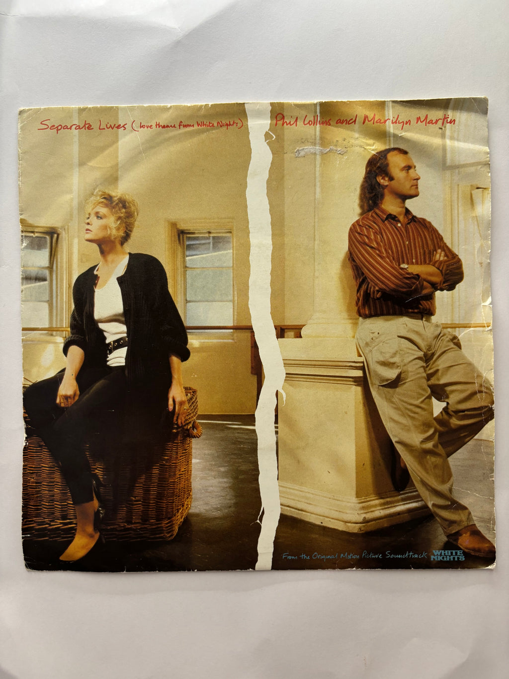 Phil Collins & Marilyn Martin- Separate Lives (from White Nights) 7’’ vinyl single 1985