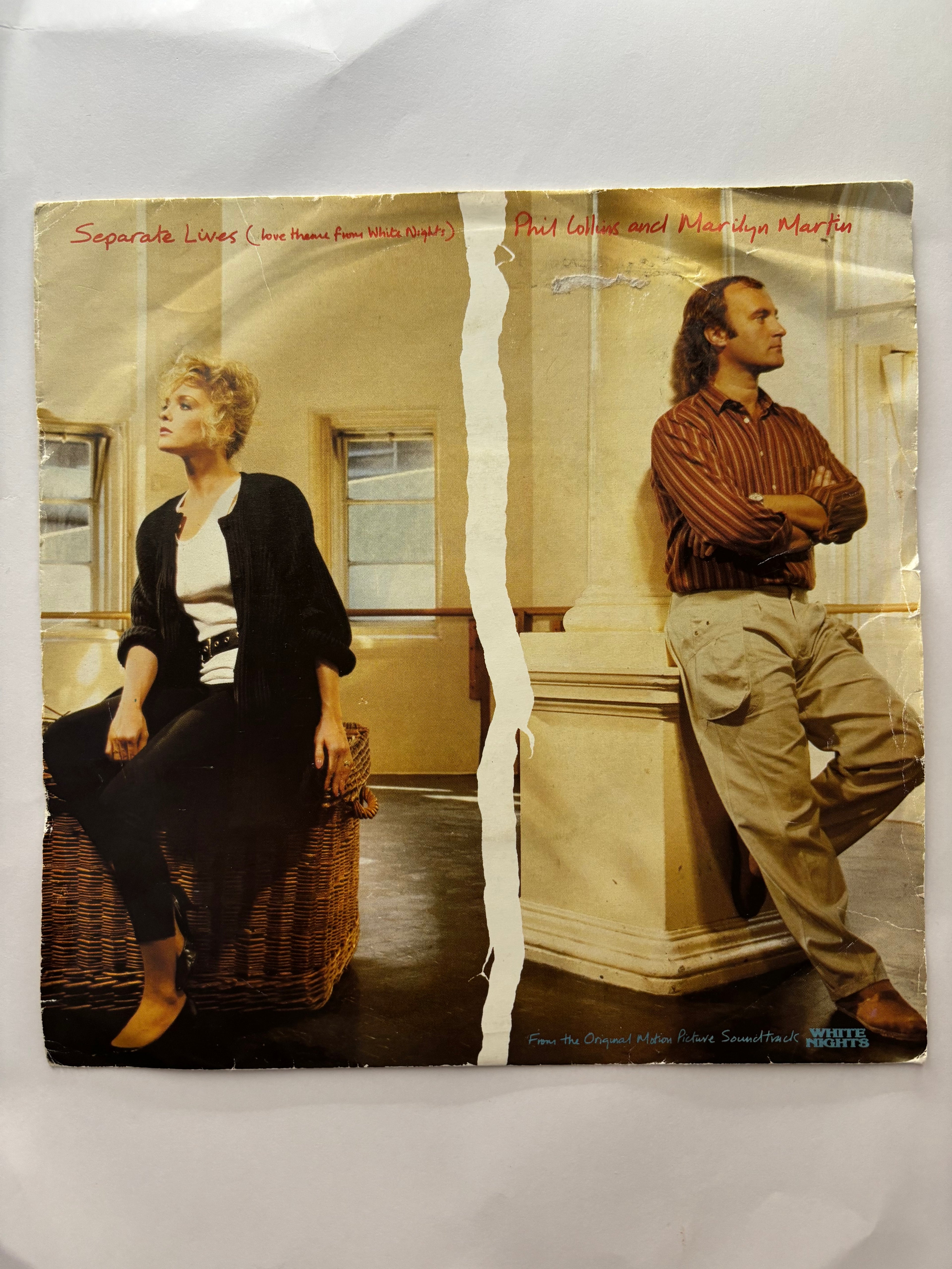 Phil Collins & Marilyn Martin- Separate Lives (from White Nights) 7’’ vinyl single 1985