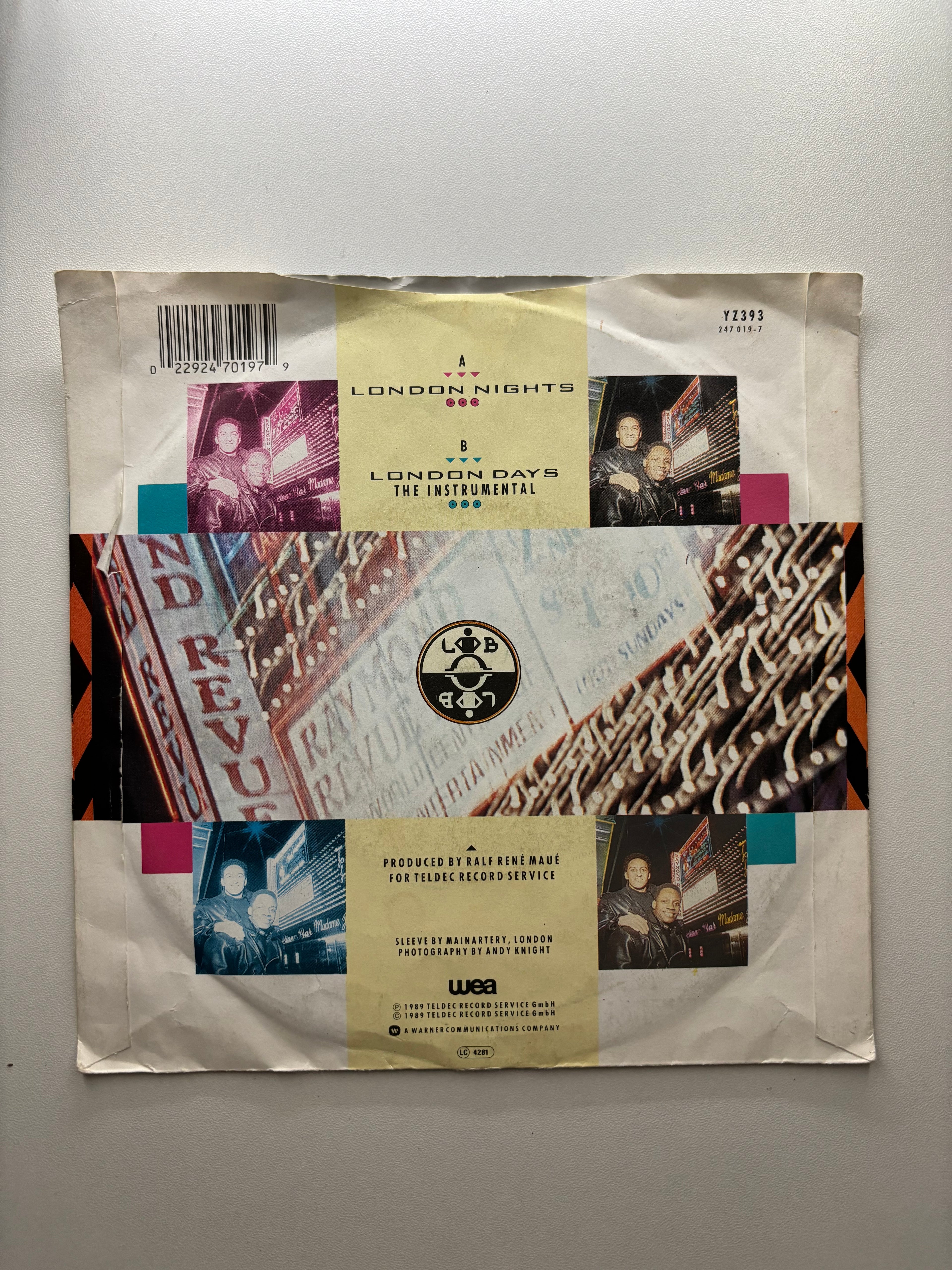 London Boys- London Nights 7’’ vinyl single 1989