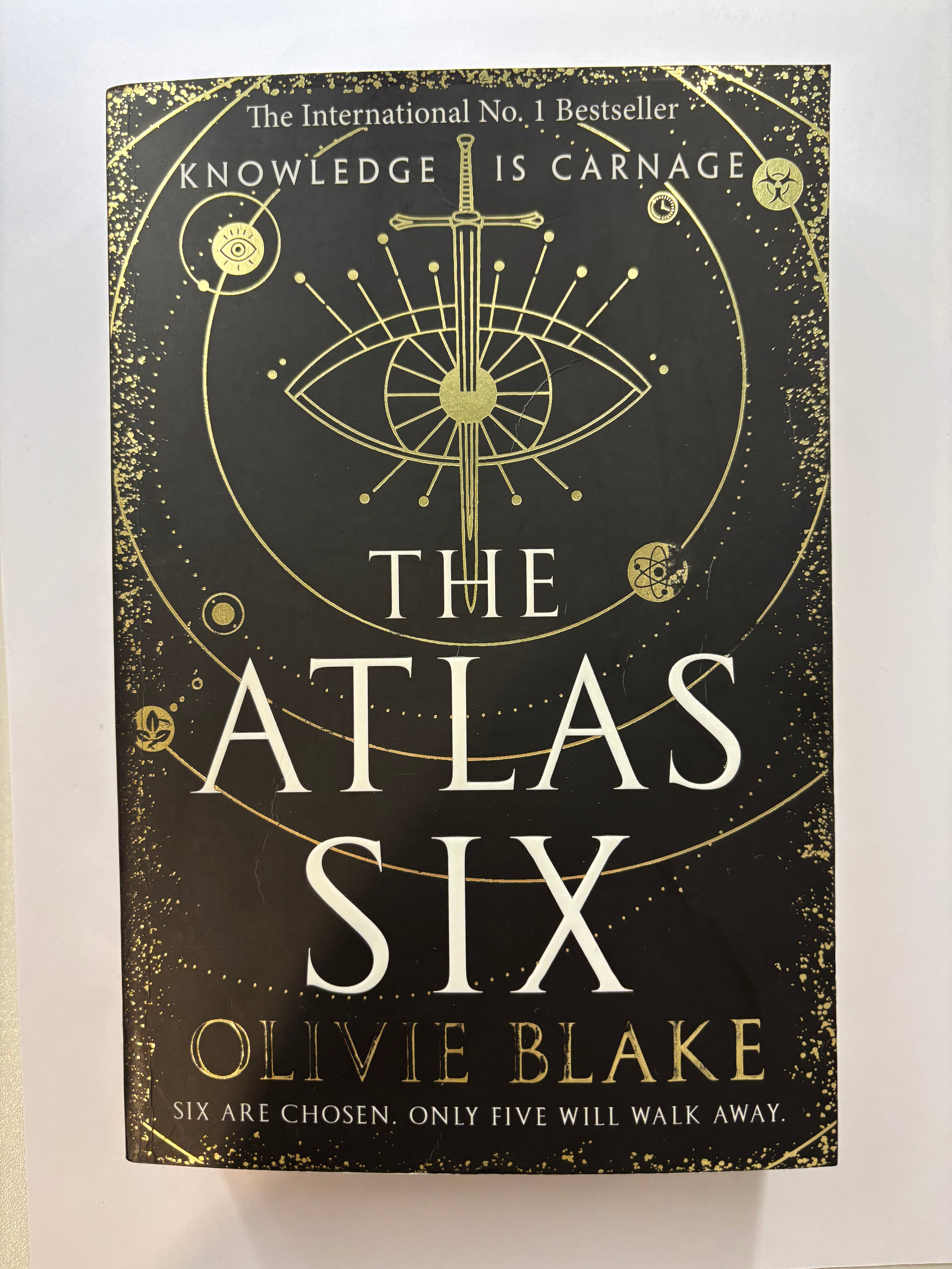 The Atlas Six by Olivie Blake fantasy book front cover UK