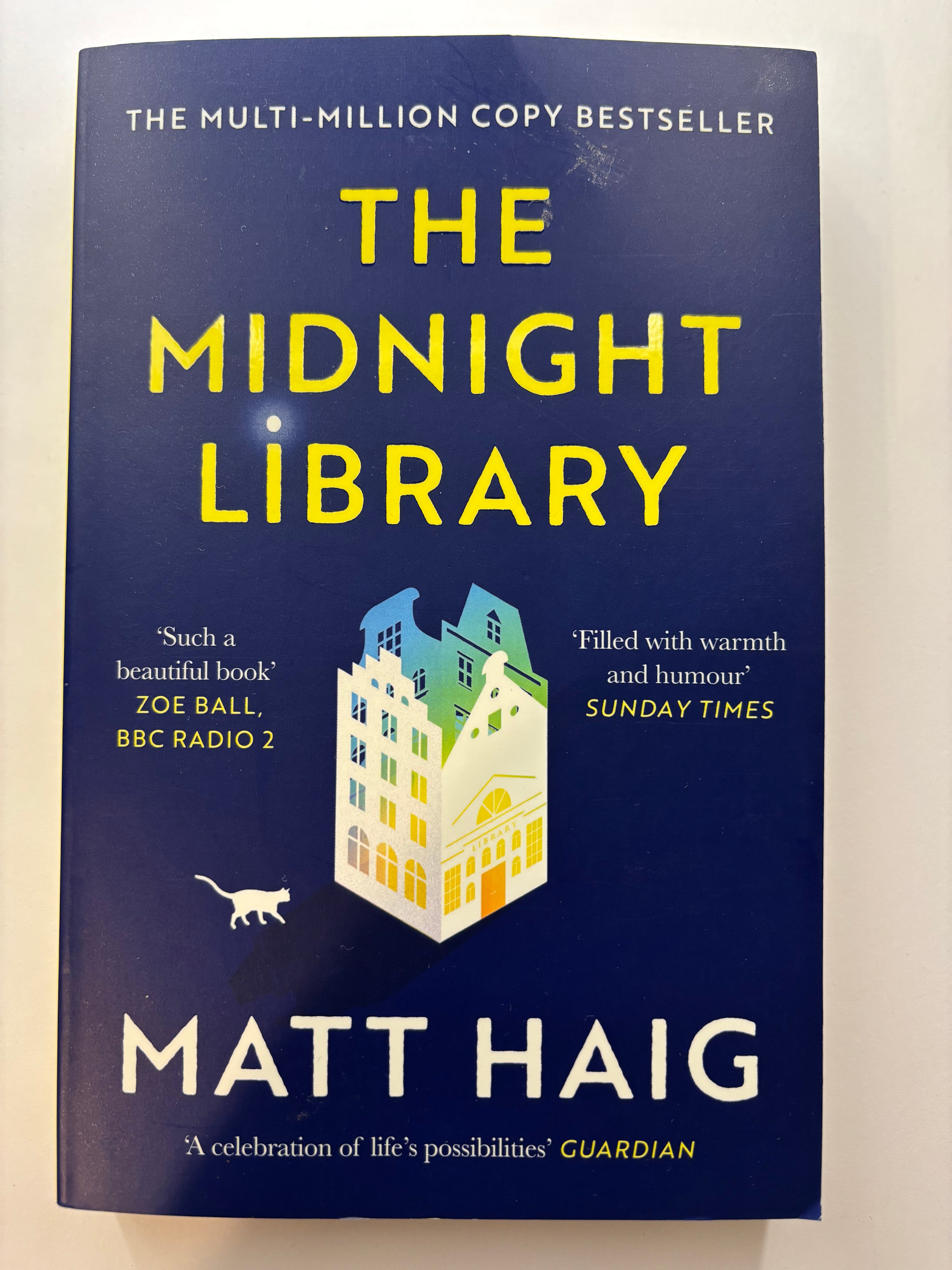 The Midnight Library by Matt Haig fantasy book front cover UK
