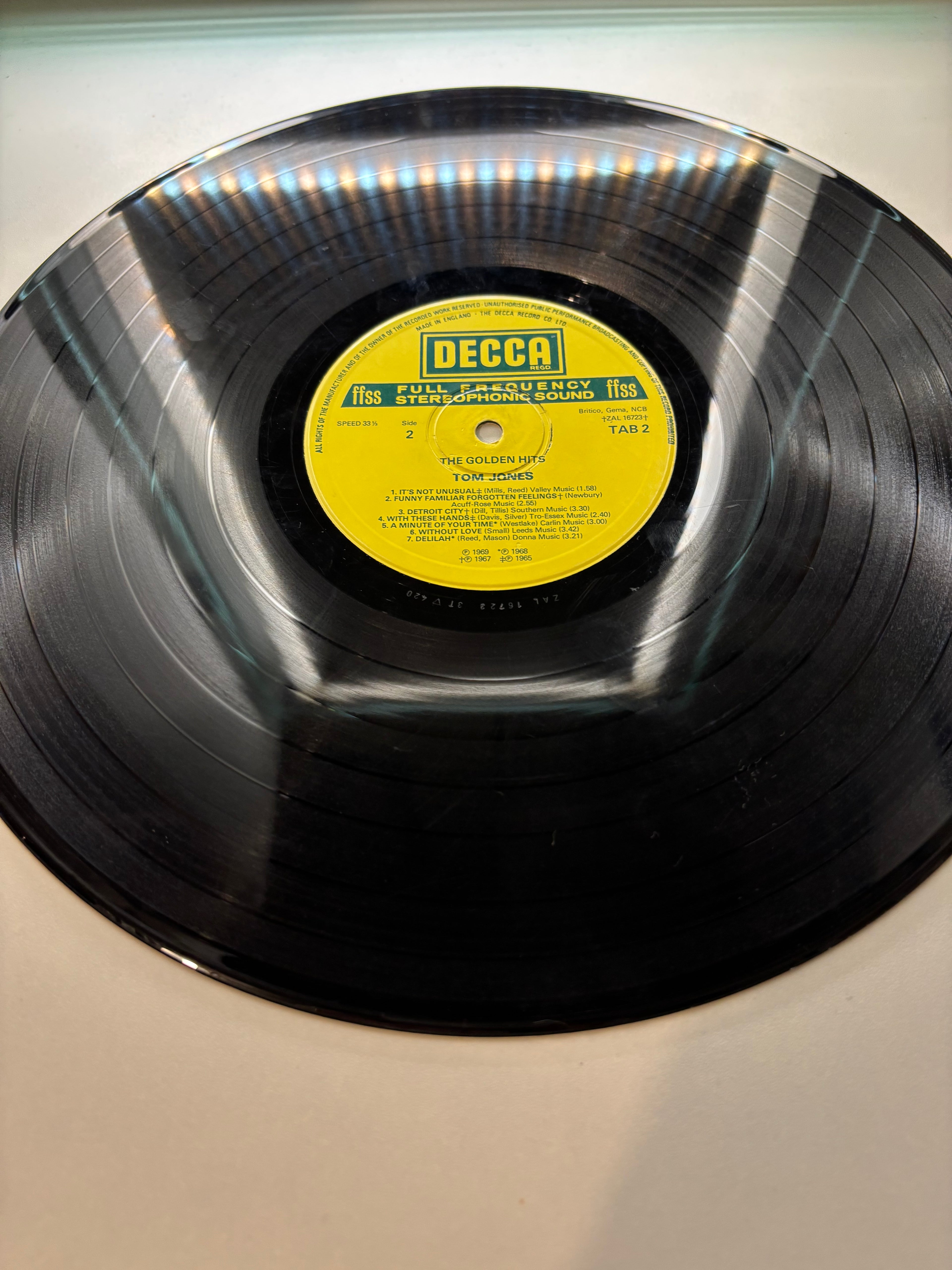 Tom Jones The Golden Hits vintage vinyl album condition UK seller