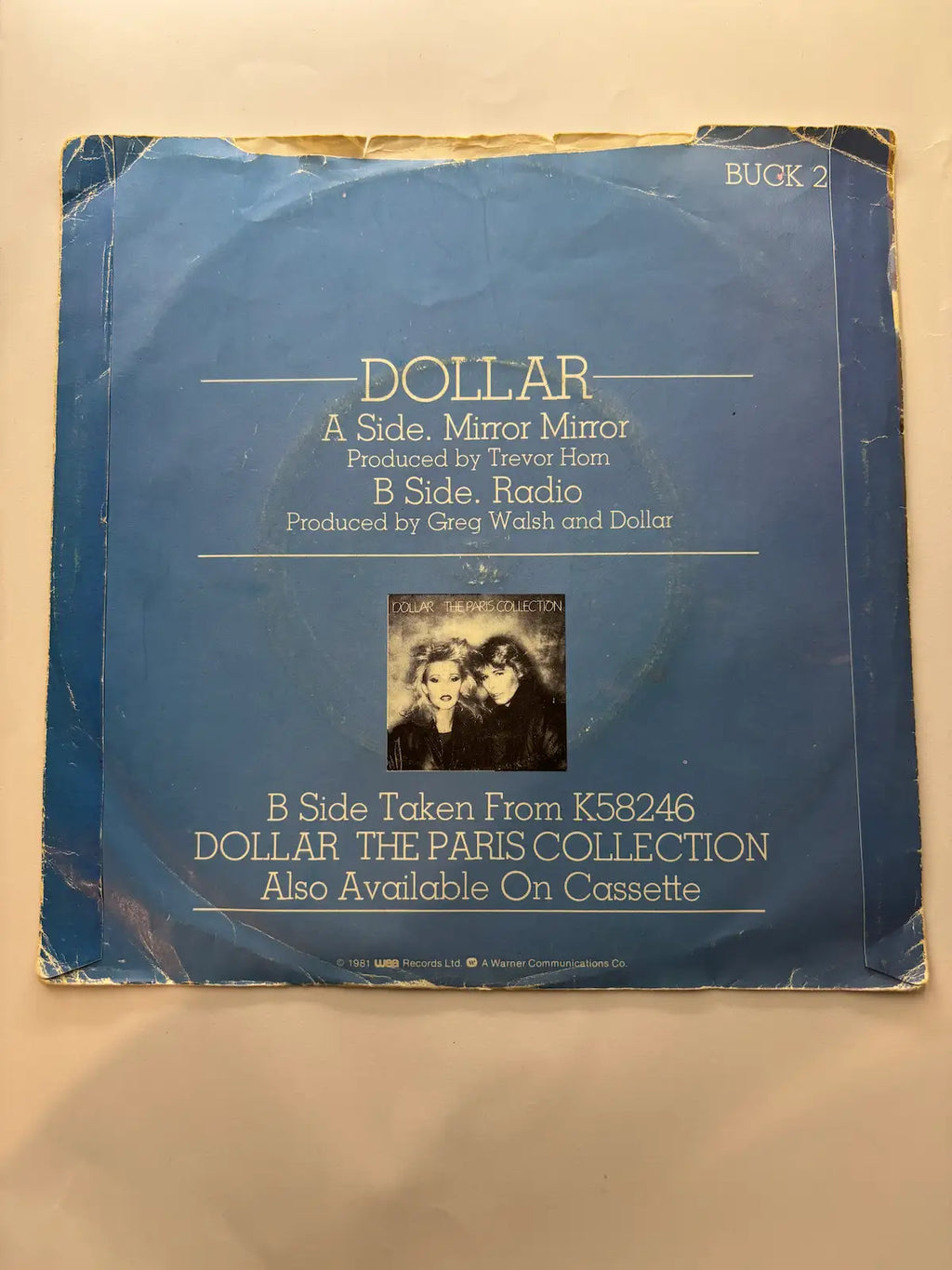 Dollar Mirror Mirror 1981 vinyl single track listing 
