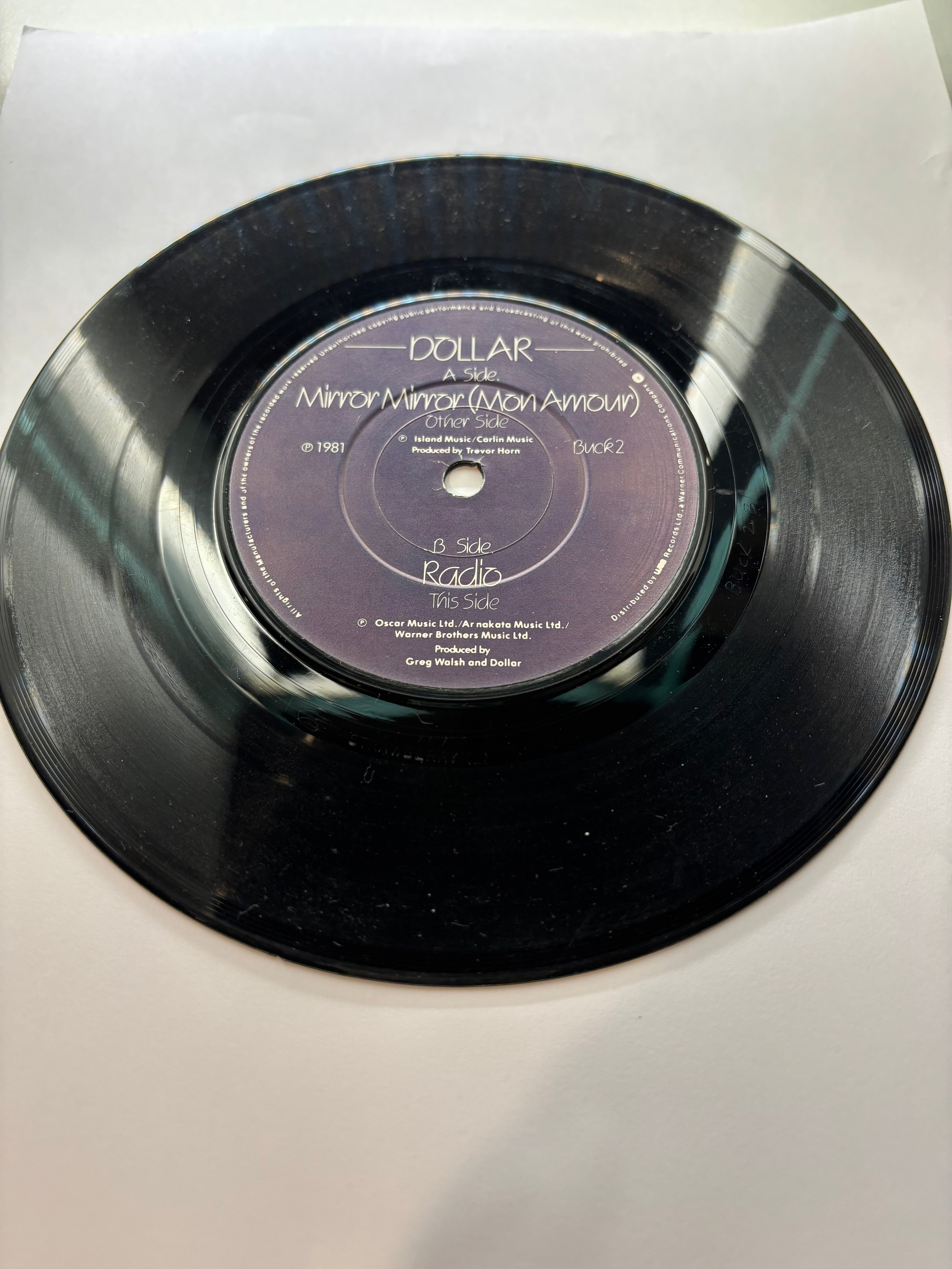 Dollar Mirror Mirror vintage vinyl single condition UK seller 