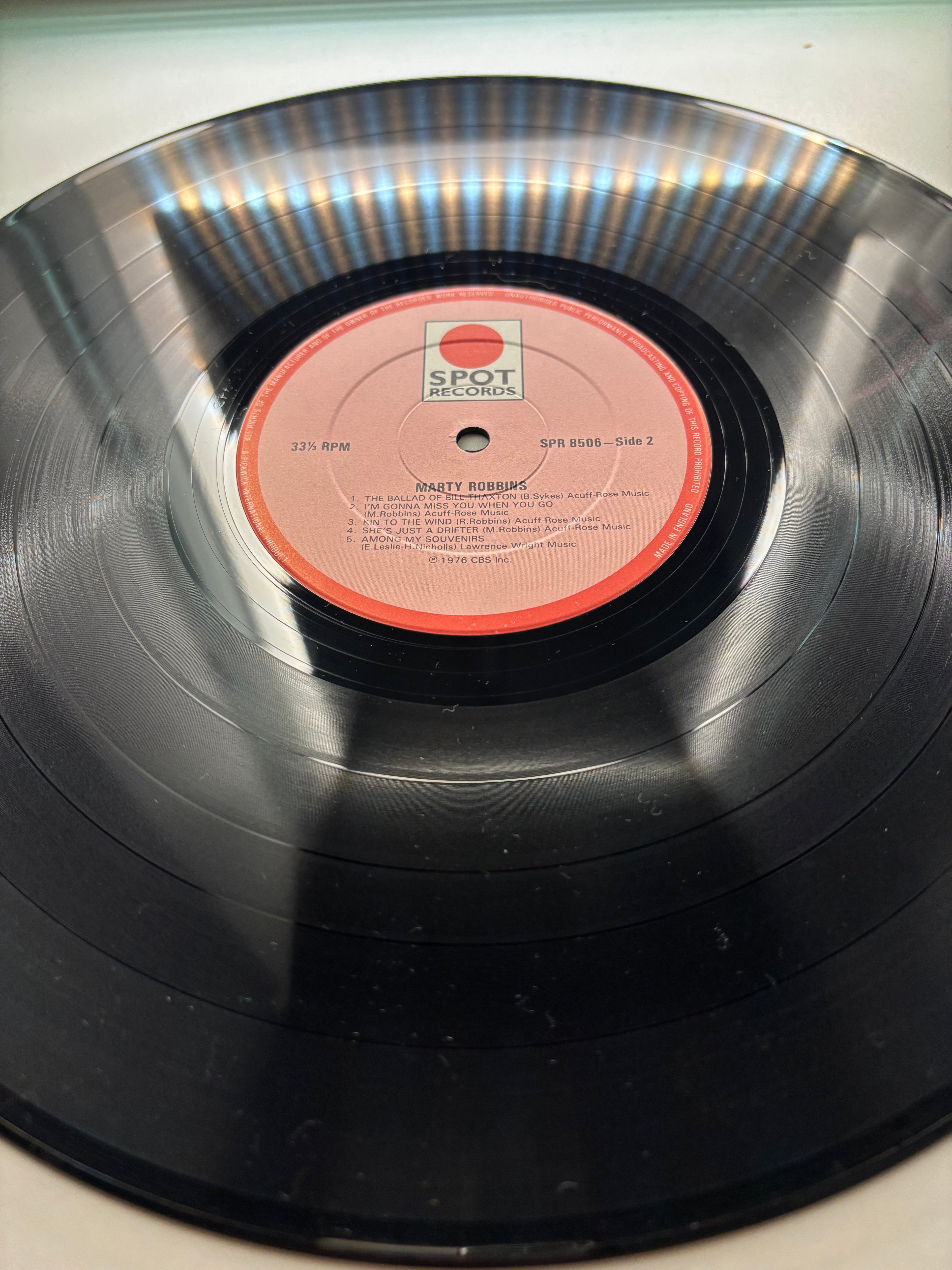 Marty Robbins 1976 vinyl album vintage vinyl album condition UK seller