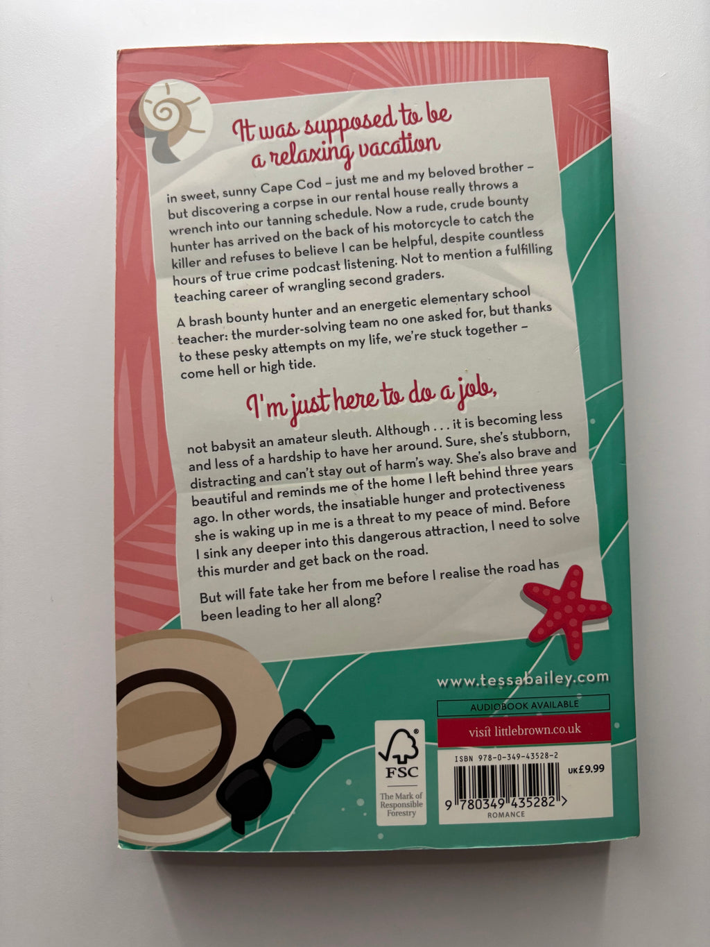 My Killer Vacation by Tessa Bailey back cover description UK