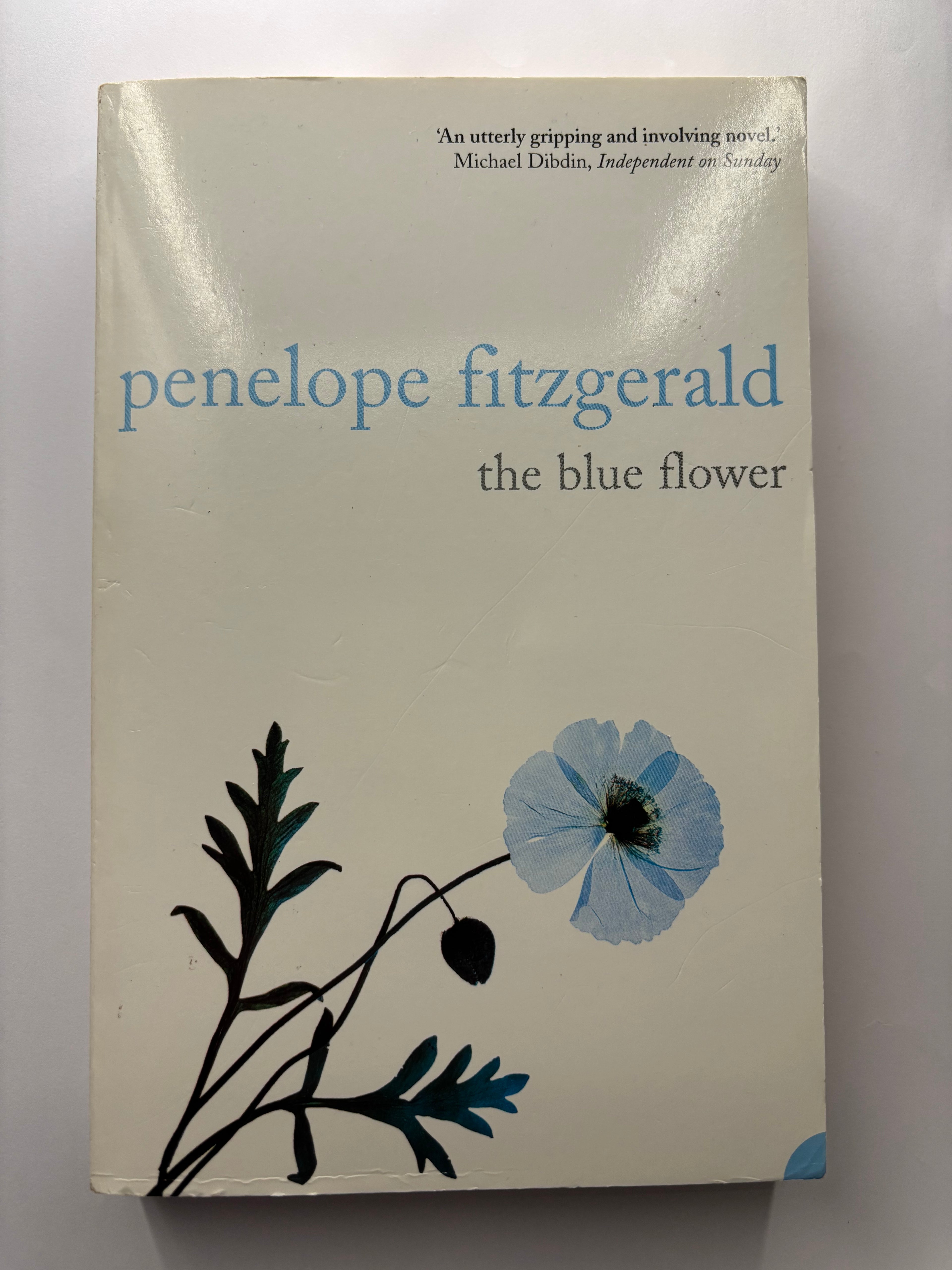The Blue Flower by Penelope Fitzgerald historical fiction book front cover UK