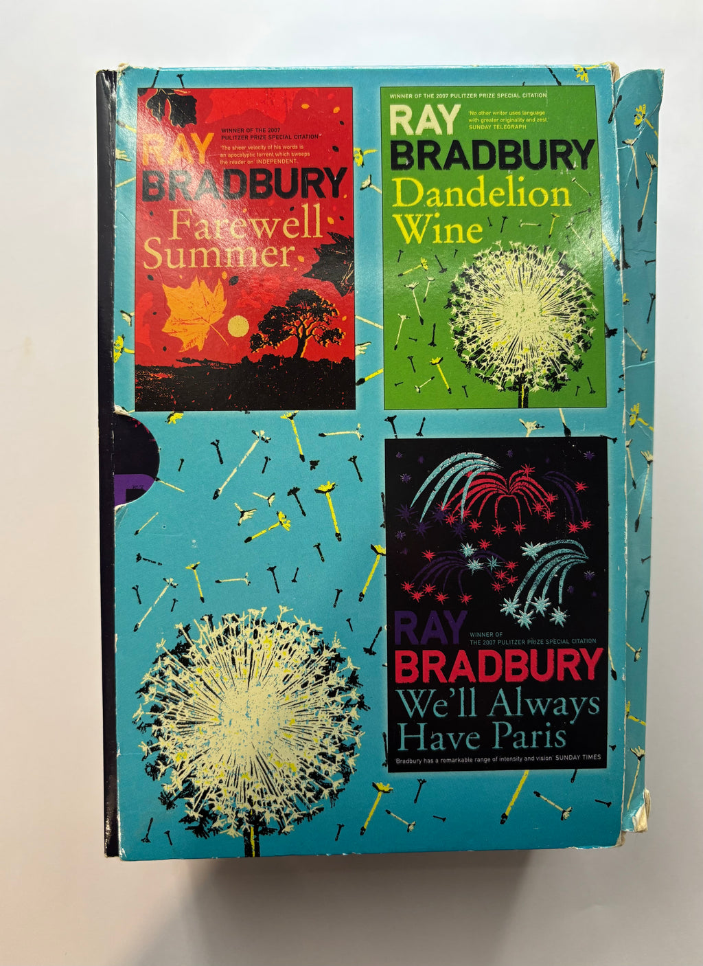 Collection of Ray Bradbury Books on white background UK