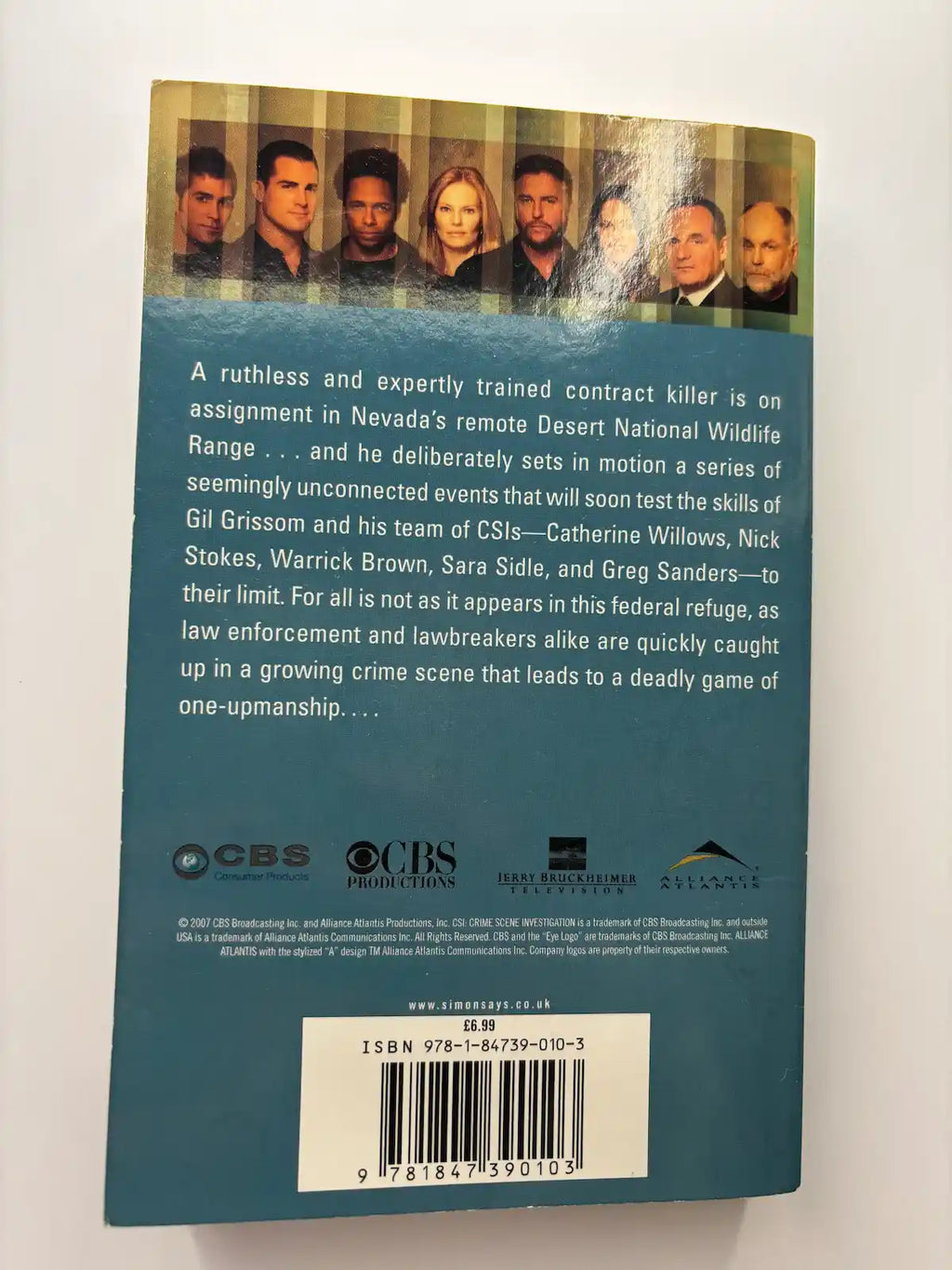 CSI- In Extremis by Ken Goddard thriller novel back cover description UK