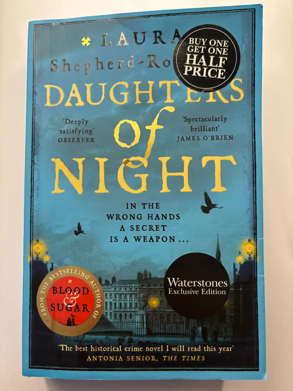 Daughters of Night by Laura Shepherd-Robinson crime novel front cover UK