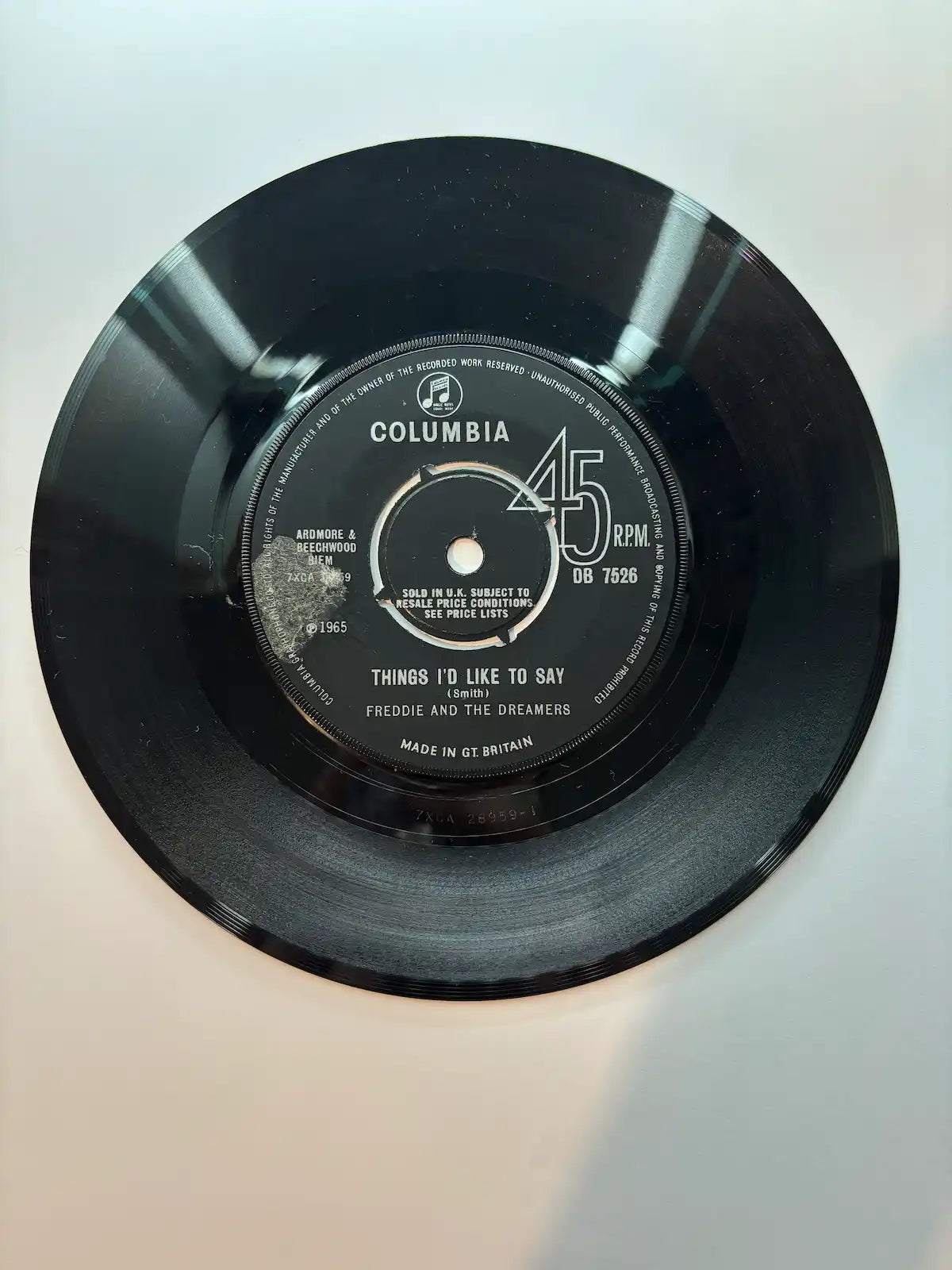 Freddie and the Dreamers Things I'd like to say vintage vinyl single 1965 condition UK seller 