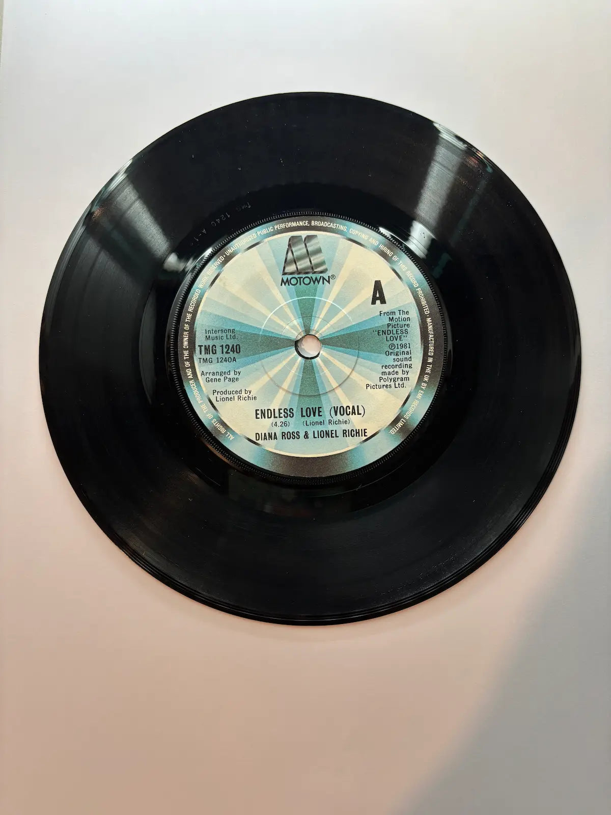 Diana Ross & Lionel Richie Endless Love 1981 vinyl single condition UK seller 