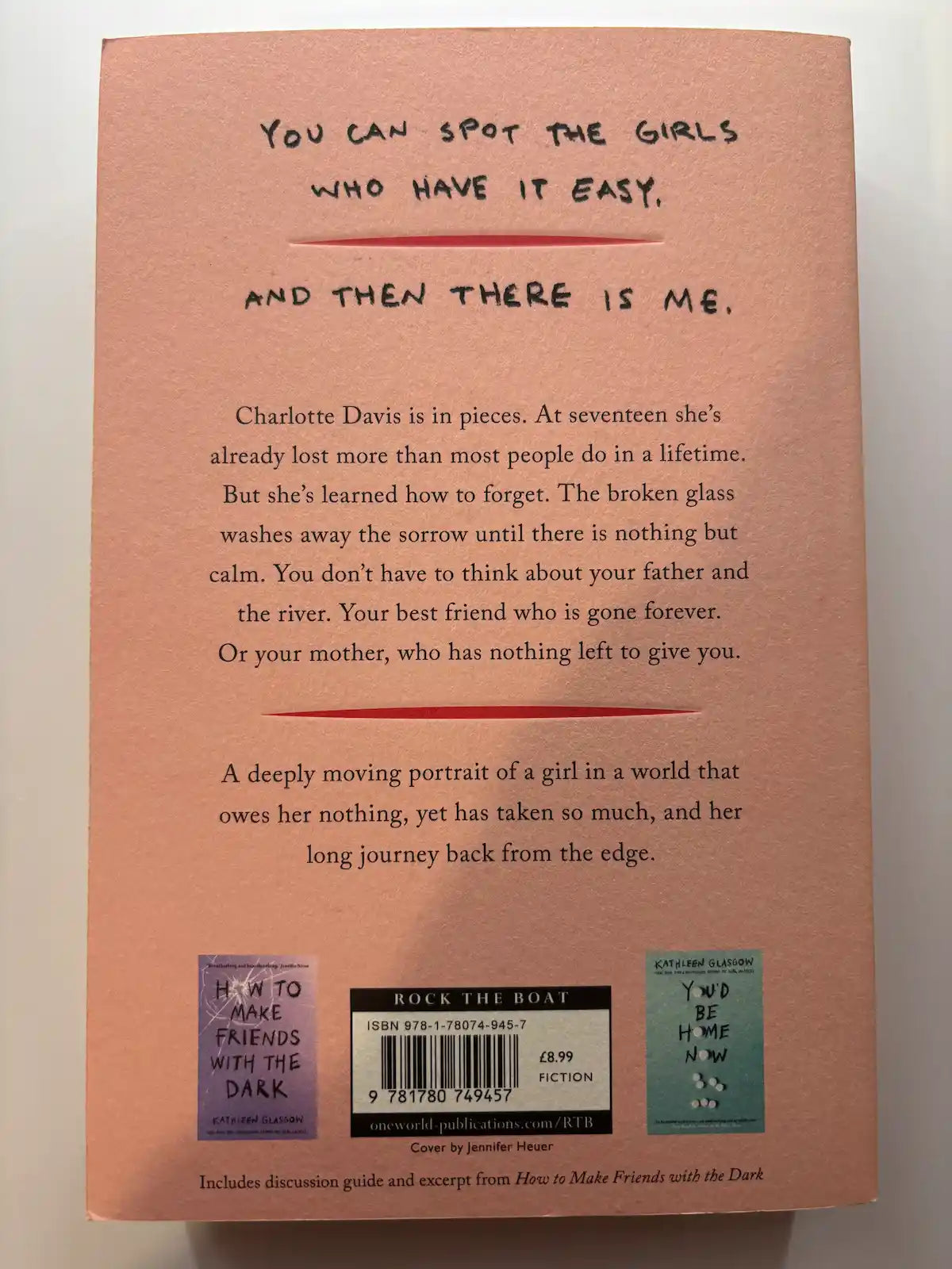 Girl in Pieces by Kathleen Glasgow YA contemporary fiction back cover description UK