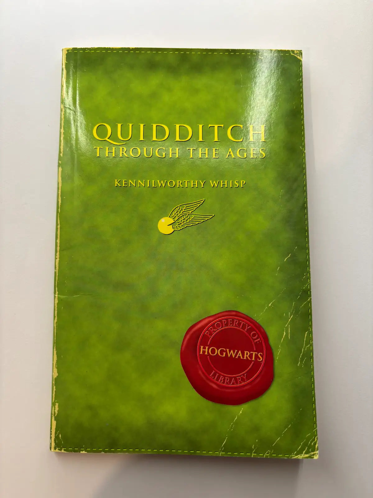 Quidditch Through The Ages by Kennilworthy Whisp children's book front cover UK