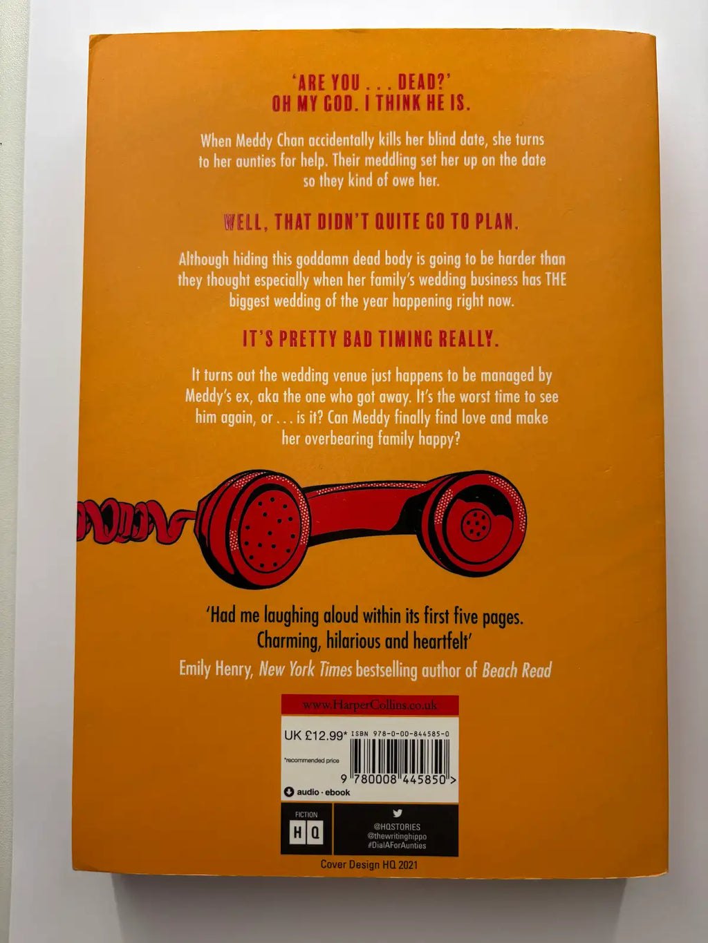 Dial A for Aunties by Jesse Sutanto contemporary book back cover description UK 