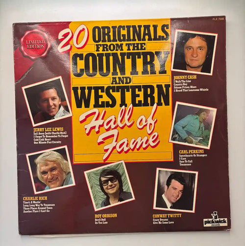 20 Originals from the Country and Western Hall of Fame vinyl album front cover UK pressing 