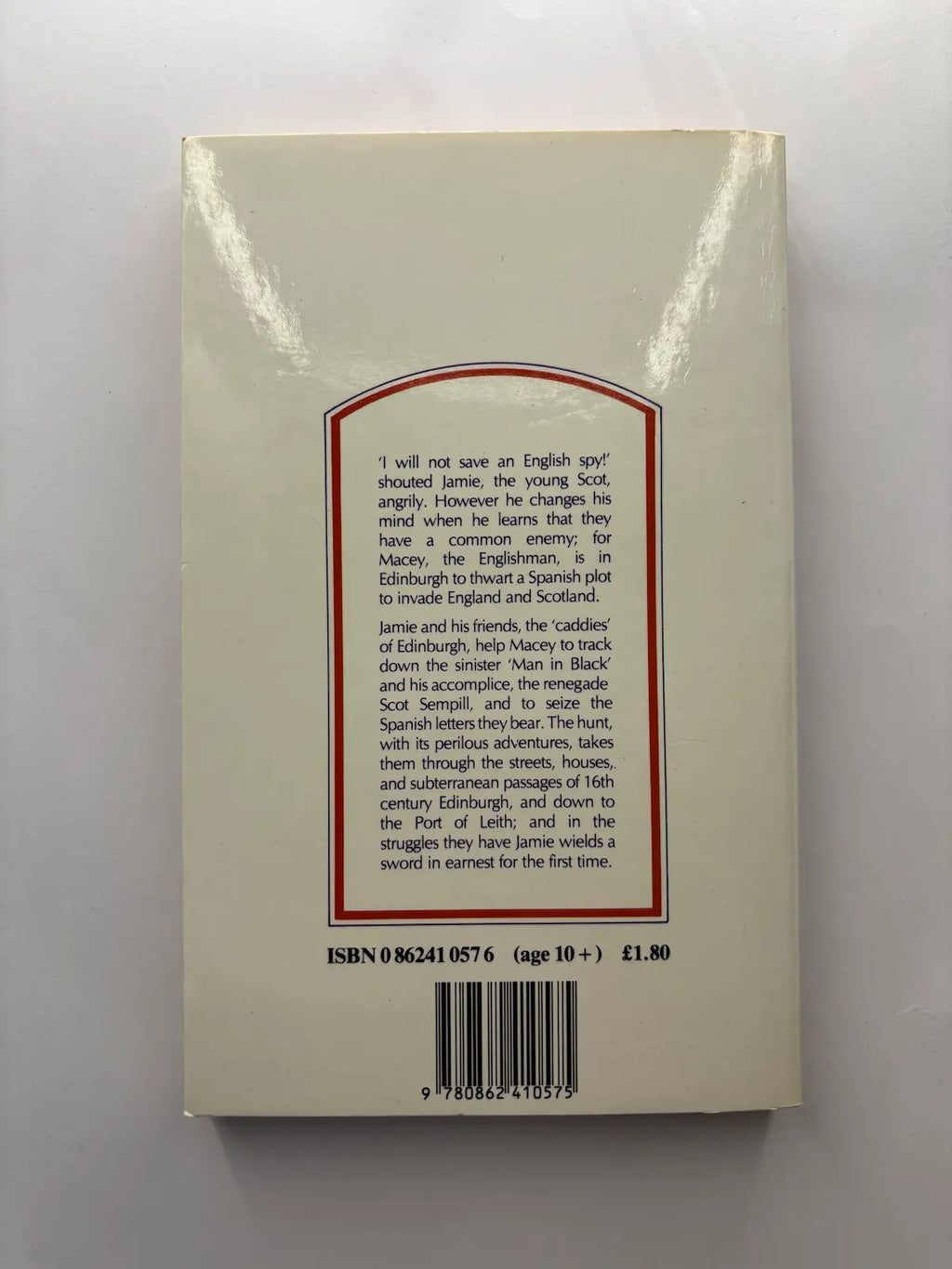 The Spanish Letters by Mollie Hunter YA book back cover description UK