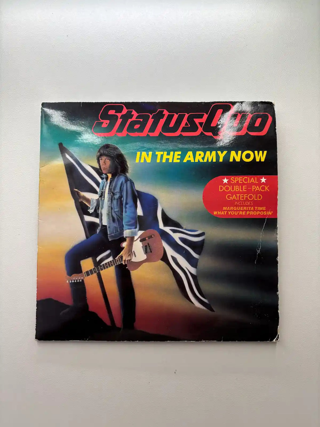 Status Quo In the Army Now 1986 vinyl single front cover UK pressing 