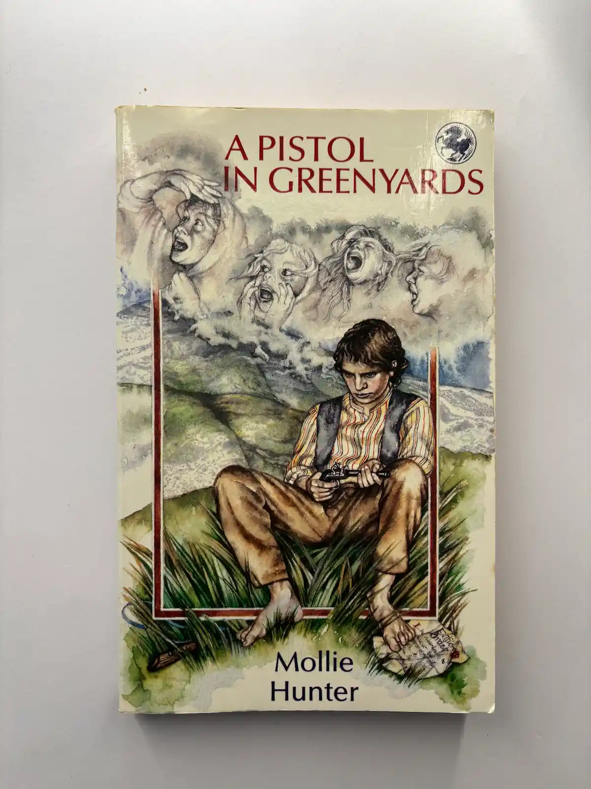 A Pistol in GreenYards by Mollie Hunter YA book front cover UK