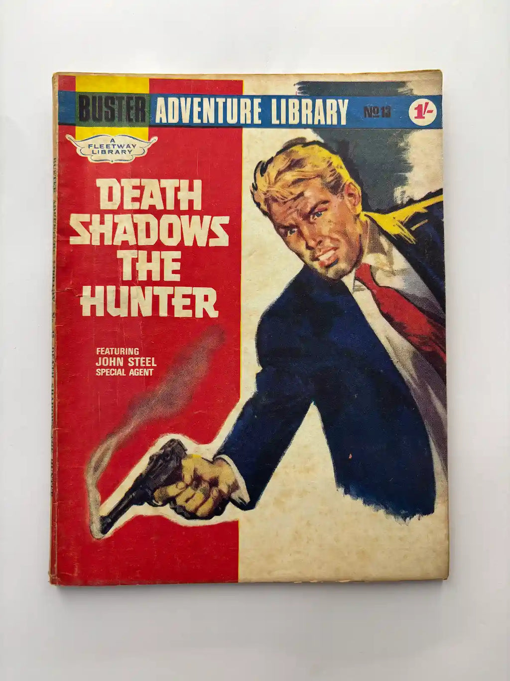 Death Shadows the Hunter John Steel Comic front cover UK