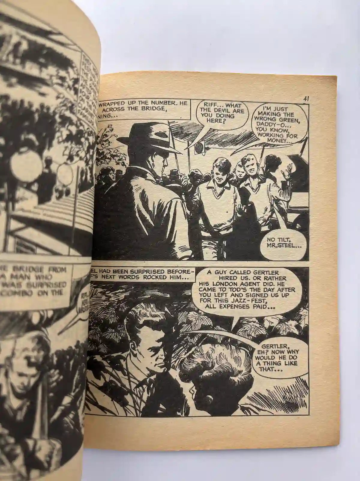 Death Shadows the Hunter John Steel Comic vintage UK