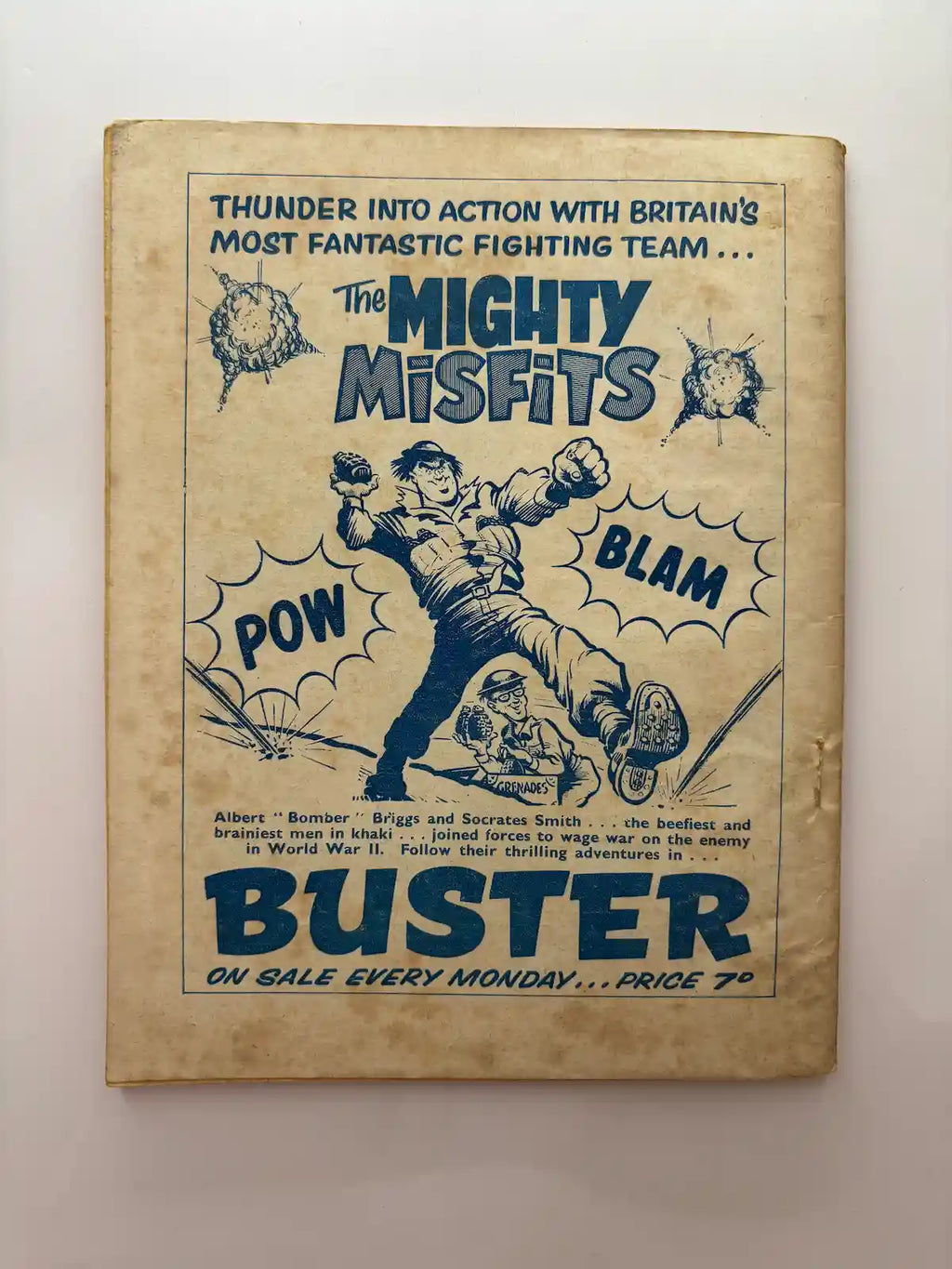 Catch Me a Killer Vintage John Steel Comic back cover UK
