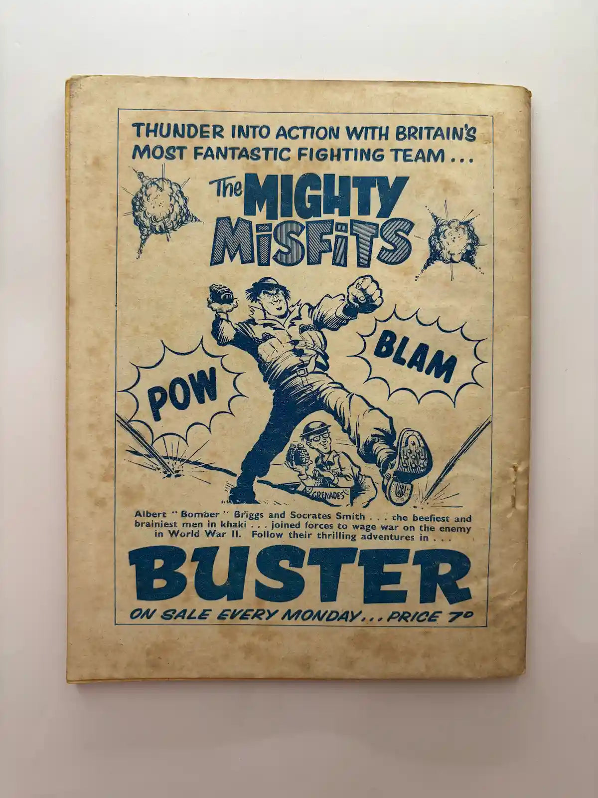 Catch Me a Killer Vintage John Steel Comic back cover UK