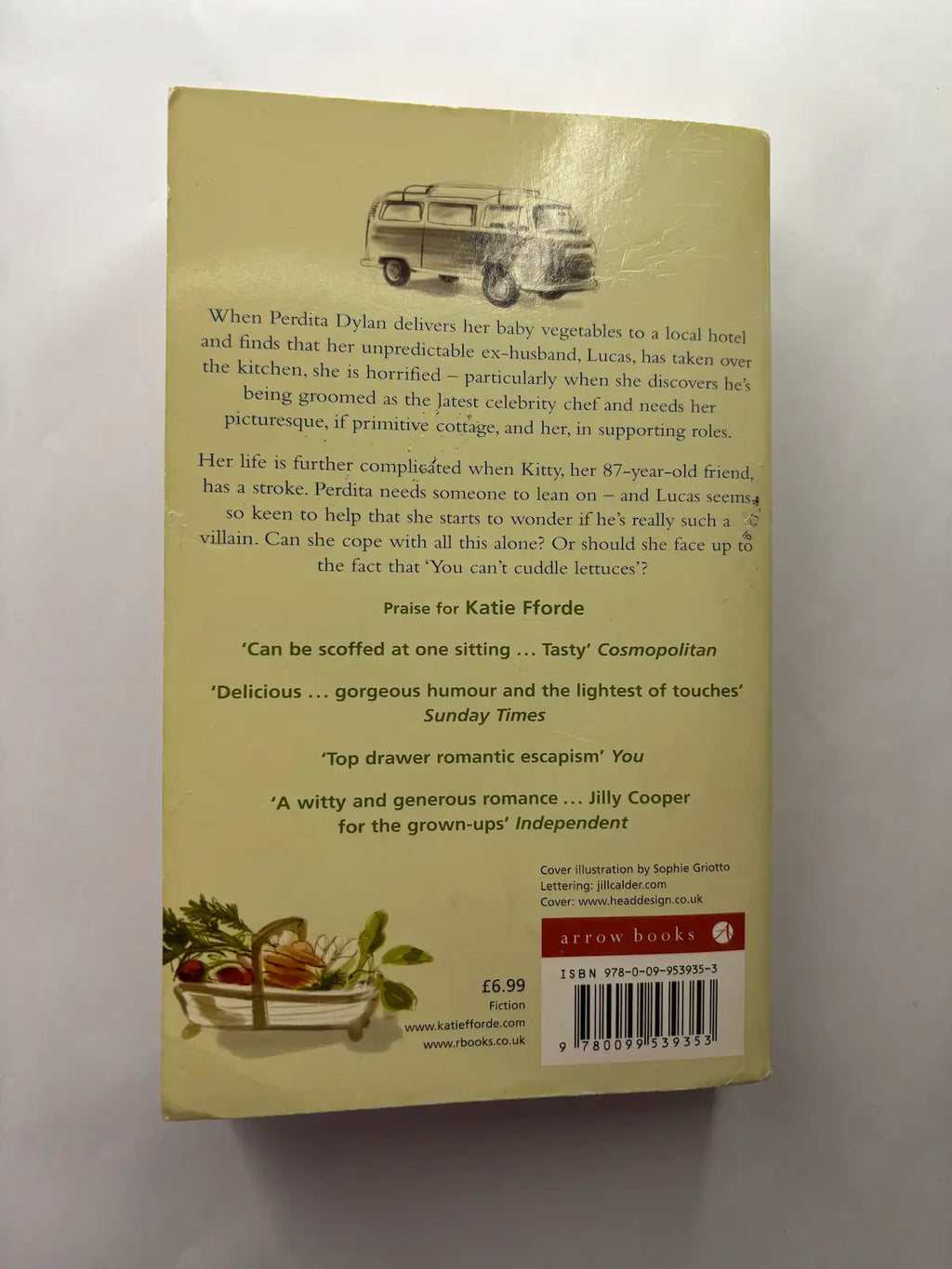 Thyme Out by Katie Fforde romance book back cover description UK