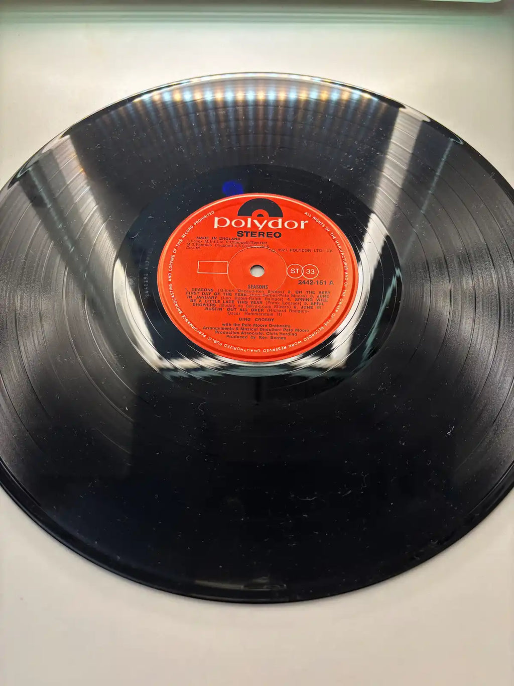 Bing Crosby Seasons vintage vinyl album condition UK seller 